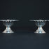 Pure Silver Flower Shaped Diya 42 grams Pair